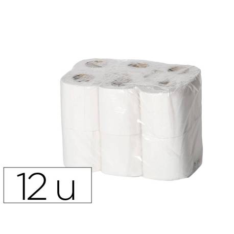 PAPEL HIGIENICO MARCA LUCART ECOLOGICO 17 G 2 CAPAS 20 M MANDRIL 45 MM PAQUETE DE 12 ROLLOS
