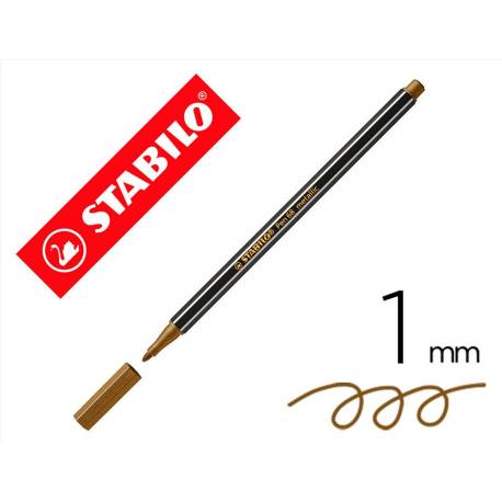 Rotulador Stabilo Acuarelable Pen 68 Oro Metalico