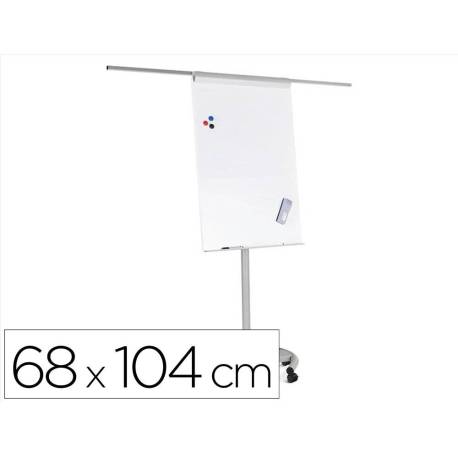 Pizarra Blanca Metalica Magnetica con ruedas incluye 2 brazos laterales 68x104