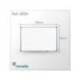 Pizarra Blanca Rocada Acero Vitrificado Magnética Marco aluminio 120x90 cm