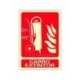 PICTOGRAMA ARCHIVO 2000 CARRO EXTINTOR PVC ROJO LUMINISCENTE 210X300 MM