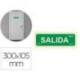 PICTOGRAMA ARCHIVO 2000 SALIDA PVC VERDE LUMINISCENTE 300X105 MM PACK DE 2 UNIDADES