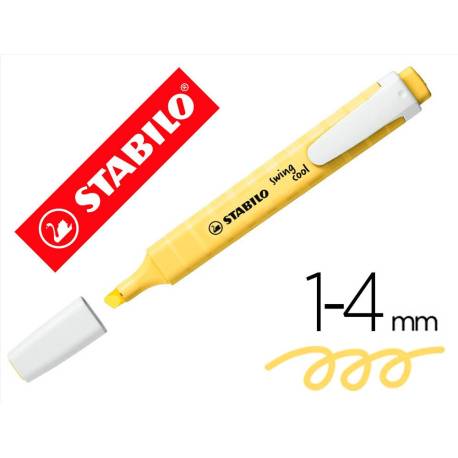 ROTULADOR STABILO FLUORESCENTE PASTEL AMARILLO CREMOSO