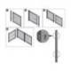 SOPORTE CONECTOR NOBO PARA PANTALLA SEPARADORA MODULARES PREMIUM PLUS