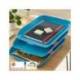 BANDEJA SOBREMESA LEITZ PLASTICO SET DE 3 UNIDADES AZUL