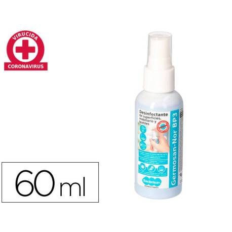 LIMPIADOR HIGIENIZANTE DESINFECTANTE GERMOSAN 60ML BP3 PARA SUPERFICIES Y MOBILIARIO PULVERIZADOR