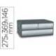 FICHERO CAJONES DE SOBREMESA CEP MOOV UP RECICLADO 80% 3 CAJONES GRIS 275X369X146 MM