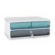 FICHERO CAJONES DE SOBREMESA CEP MOOV UP RECICLADO 80% CON CERRADURA 3 CAJONES AZUL/GRIS 275X369X146 MM