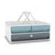 FICHERO CAJONES DE SOBREMESA CEP MOOV UP RECICLADO 80% CON CERRADURA 3 CAJONES AZUL/GRIS 275X369X146 MM