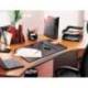 FICHERO CAJONES DE SOBREMESA CEP CON CERRADURA 4 CAJONES COLOR BLANCO/NEGRO 288X360X270 MM