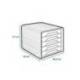 FICHERO CAJONES DE SOBREMESA CEP 5 CAJONES COLOR GRIS 288X360X270 MM