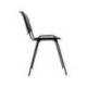 SILLA ROCADA CONFIDENTE ESTRUCTURA METALICA RESPALDO Y ASIENTO EN POLIMERO NEGRO
