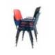 SILLA MARCA ROCADA CONFIDENTE ESTRUCTURA METALICA RESPALDO Y ASIENTO EN POLIMERO COLOR AZUL