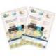 ETIQUETA ADHESIVA AVERY TICO PAPEL SATINADO COLOR ORO / PLATA LASER MEDIDAS SURTIDAS PACK DE 626 ETIQUETAS