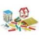 JUEGO MINILAND DE CONSTRUCCION COMPUESTO 32 VIGAS MATERIAL ECO 150X210X150 MM