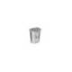 PAPELERA CONTENEDOR PLASTICFORTE DE PLASTICO CON TAPADERA Y PEDAL 18 LITROS COLOR PLATA 330X280X405 MM