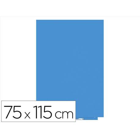 PIZARRA BLANCA MARCA ROCADA LACADA MAGNETICA MODULAR SIN MARCO COLOR AZUL 75X115 CM
