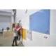 PIZARRA BLANCA MARCA ROCADA LACADA MAGNETICA MODULAR SIN MARCO COLOR AZUL 75X115 CM