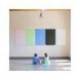 PIZARRA BLANCA MARCA ROCADA LACADA MAGNETICA MODULAR SIN MARCO COLOR AZUL 75X115 CM