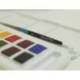 Acuarela Daler Rowney Aquafine Travel Set con pincel Caja 12 colores