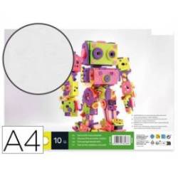 Goma eva liderpapel blanco paquete de 10 hojas