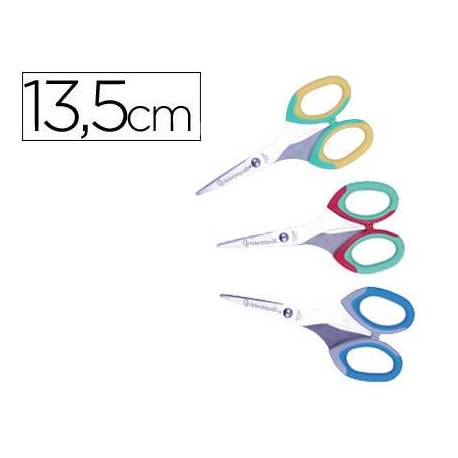 Tijera escolar Liderpapel 13,5cm extra soft