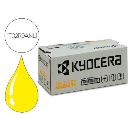 TONER KYOCERA MITA TK-5220Y COLOR AMARILLO ECOSYS M5521CDW, ECOSYS M5521CDN 1200 PAG