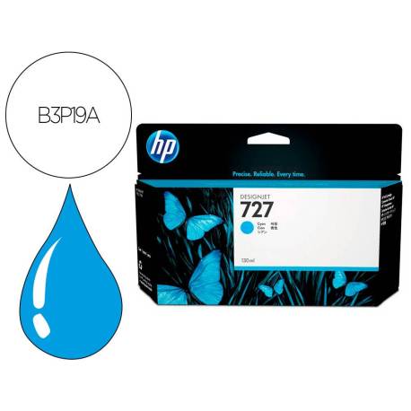 CARTUCHO INK-JET HP DESIGNJET 727 COLOR CIAN B3P19A