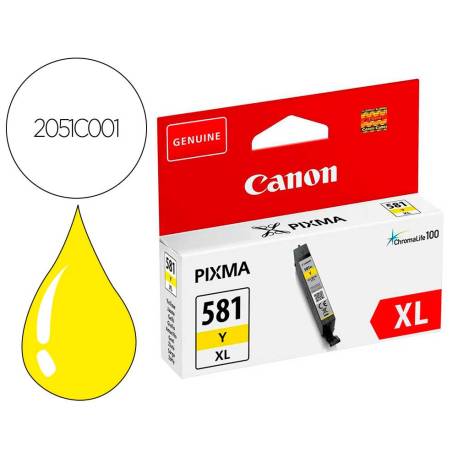 CARTUCHO CANON PIXMA CLI-581XL AMARILLO 2051C001