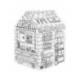 CASA DE JUEGO MARCA BANKERS BOX PLAYHOUSE PASTELERIA PARA PINTAR FABRICADA EN CARTON RECICLADO 1210X960X810 MM