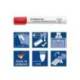 ROTULADOR STAEDTLER LUMOCOLOR 351 PARA PIZARRA PUNTA REDONDA 2 MM RECARGABLE CAJA DE 10 UNIDADES COLORES