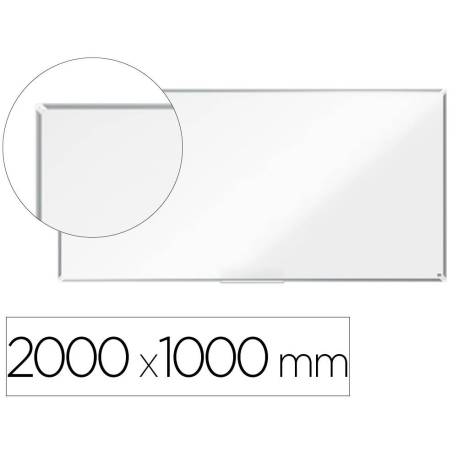 PIZARRA BLANCA MARCA NOBO PREMIUM PLUS ACERO LACADO MAGNETICA 2000X1000 MM