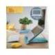 SOPORTE PARA PORTATIL MARCA LEITZ ERGO COSY AJUSTABLE 4 ALTURAS COLOR AZUL 310X50X247 MM