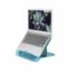 SOPORTE PARA PORTATIL MARCA LEITZ ERGO COSY AJUSTABLE 4 ALTURAS COLOR AZUL 310X50X247 MM