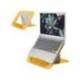 SOPORTE PARA PORTATIL MARCA LEITZ ERGO COSY AJUSTABLE 4 ALTURAS COLOR AMARILLO 310X50X247 MM