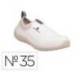 ZAPATOS DE SEGURIDAD DELTAPLUS MICROFIBRA PU SUELA PU MONO-DENSIDAD BLANCO TALLA 35