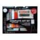 SET DE PINTURAS MARCA DALER ROWNEY 115 PIEZAS CON CABALLETE DE ALUMINIO PLEGABLE 457X73X584 MM