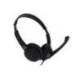AURICULAR NGS VOX 505 MICROFONO Y CONTROL DE VOLUMEN DIADEMA AJUSTABLE JACK 3,5 MM LONGITUD CABLE COLOR NEGRO