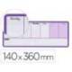 PLANIFICADOR SEMANAL MARCA NOBO MAGNETICO COLOR VIOLETA 140X360 MM