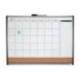 PLANIFICADOR MENSUAL MARCA NOBO MAGNETICO + TABLERO CORCHO HORIZONTAL CON MARCO ARQUEADO PLATA Y NEGRO 585X430 MM