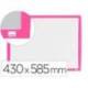 PIZARRA BLANCA NOBO MAGNETICA MARCO COLOR FUCSIA 430X585 MM