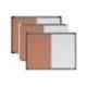 PIZARRA BLANCA MARCA NOBO MAGNETICA CON TABLERO DE CORCHO 585X430 MM
