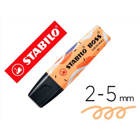 ROTULADOR STABILO BOSS FLUORESCENTE ORIGINAL PASTEL BY JU SCHNEE COLOR NARANJA PALIDO
