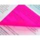 BLOC DE NOTAS ADHESIVAS QUITA Y PON MARCA MILAN 76X76 MM REMOVIBLE PLASTICO TRANSLUCIDO ROSA FLUOR 50
