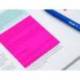 BLOC DE NOTAS ADHESIVAS QUITA Y PON MARCA MILAN 76X76 MM REMOVIBLE PLASTICO TRANSLUCIDO ROSA FLUOR 50