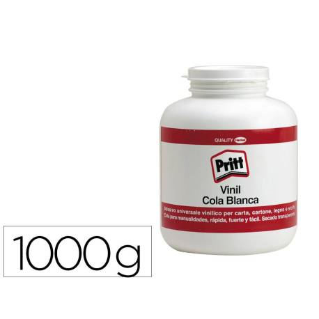 PEGAMENTO MARCA PRITT COLA VINILICA BLANCA BOTE DE 1000 GR