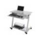 MESA ORDENADOR MARCA ROCADA RD-9100 SISTEMA BLOQUEO CON RUEDAS ESTRUCTURA METALICA CON BANDEJA TECLADO EXTRAIBLE