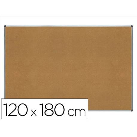 PIZARRA CORCHO MARCA ROCADA MARCO ALUMINIO CON CANTONERAS 120X180 CM