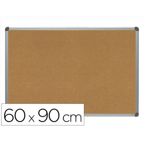 PIZARRA CORCHO MARCA ROCADA MARCO ALUMINIO CON CANTONERAS 60X90 CM
