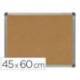 PIZARRA CORCHO MARCA ROCADA MARCO ALUMINIO CON CANTONERAS 45X60 CM